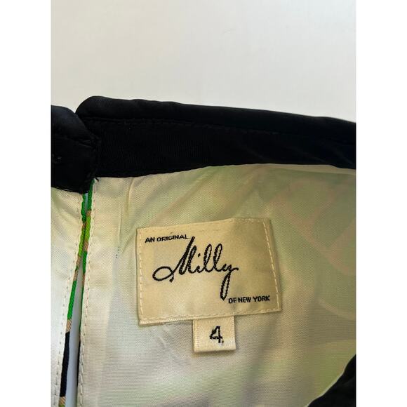 Milly New York Geometric Chain Pattern Shift Mini Dress Size 4 Chic Event - Picture 3 of 16